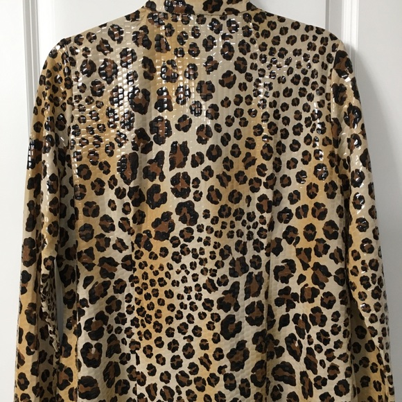 ❤️ Women’s leopard Misook jacket M - Picture 2 of 3